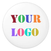 Custom Business Logo Uw bedrijf keramische knop (Voorkant)