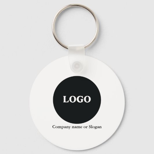 Custom Business Logo – Uw foto toevoegen Sleutelhanger (Voorkant)
