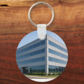 Custom Business Logo – Uw foto toevoegen Sleutelhanger (Achterkant)