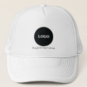 Custom Business Logo – Uw Logo &Slogan toevoegen Trucker Pet (Voorkant)