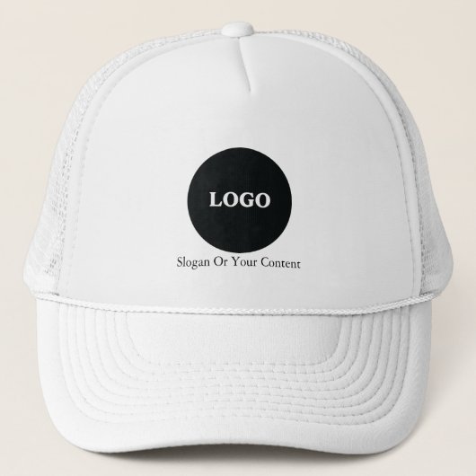 Custom Business Logo – Uw Logo &Slogan toevoegen Trucker Pet (Voorkant)