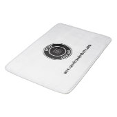 Custom Business Logo & Website Branding Bath Mat (Gekanteld)