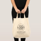 Custom Business Logo Website Corporate Giveaway Tote Bag (Voorkant (product))