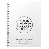 Custom Business Logo Website Corporate Promotional Notitieboek (Voorkant)
