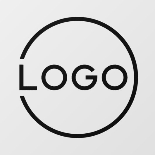 Custom Business Logo Window Cling Raamsticker (Vel)