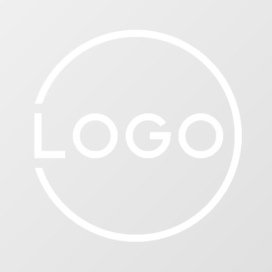 Custom Business Logo Window Cling Raamsticker (Vel)