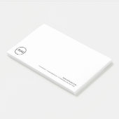Custom Business Logo with Custom Text Post-it® Notes (Schuin)