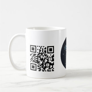 Custom Business Logo with QR code  Koffiemok