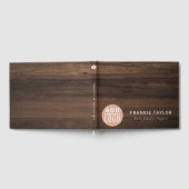 Custom Business Logo Wood Look Custom Company Gastenboek (Volledig)