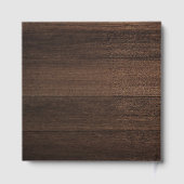 Custom Business Logo Wood Look Visitors Rustic Gastenboek (Achterkant)