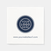Custom Business Merk Logo Medewerkers Custom Paper Servet (Voorkant)