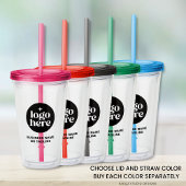 Custom Business Name Logo Acrylic Tumbler Acryl Drinkbeker