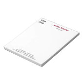 Custom Business Notitieblok Sjabloon Ontwerp uw ei (Linkerzijde)