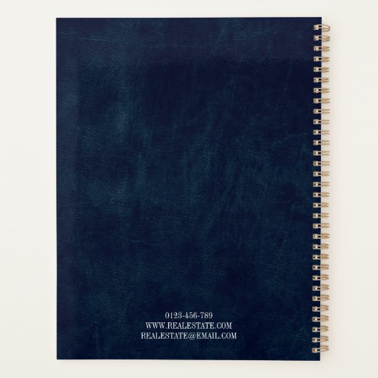 Custom Business Organizer 2025 Bedrijf Logo (Achterkant)