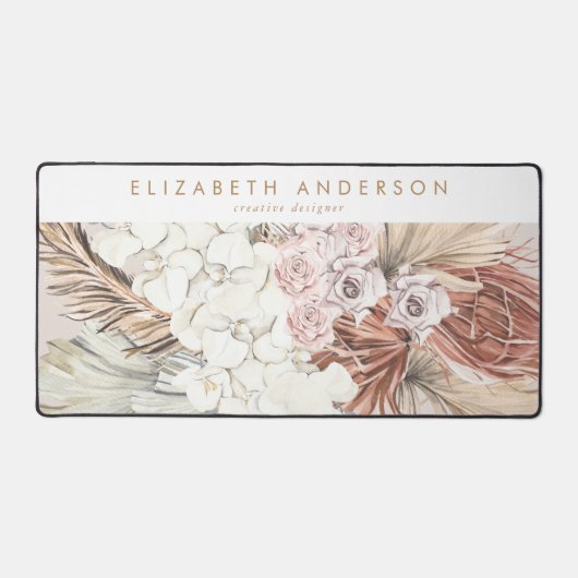 Custom Business Pampas Gras Bloemen Tropisch Bureaumat (Voorkant)