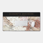 Custom Business Pampas GrassPremium Zwart Kantoor Bureaumat (Keyboard & Muis)