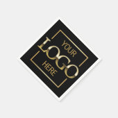 Custom Business Party Supplies Minimalist Branded  Servet (Hoek)