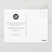 Custom Business Party Uitstel Datum wijzigen Briefkaart (Achterkant)