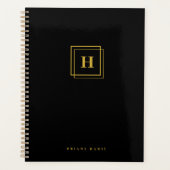 Custom Business Planner voor personeel Teams Zwart (Voorkant)