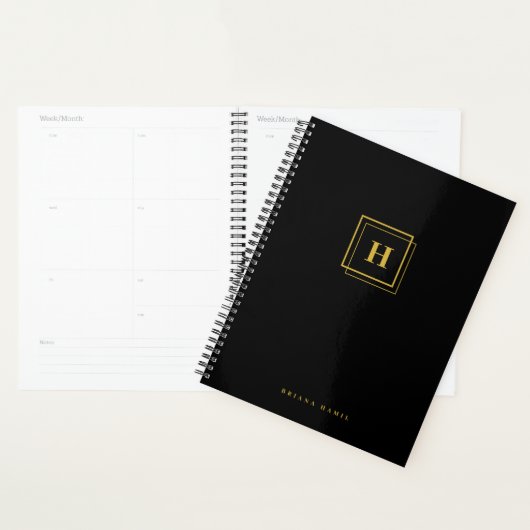 Custom Business Planner voor personeel Teams Zwart (Display)