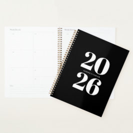 Custom Business Planner Zwart Wit Organizer