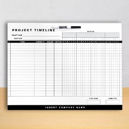 Custom Business Project Timeline Whiteboard