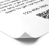 Custom Business Promo Poster met QR-code en Logo (Hoek)
