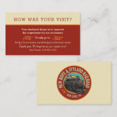 Custom Business Review US Visitekaartje (Voorkant / Achterkant)