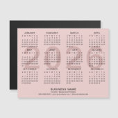 Custom Business Roze 2026 Magnetische Kalender (Voorkant / Achterkant)