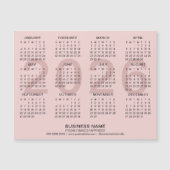 Custom Business Roze 2026 Magnetische Kalender (Voorkant)