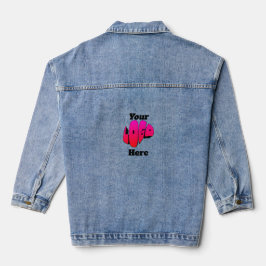 Custom Business simple logo Denim Jacket