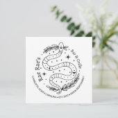 Custom Business Snake Logo Flat Kaart (Staand voorkant)