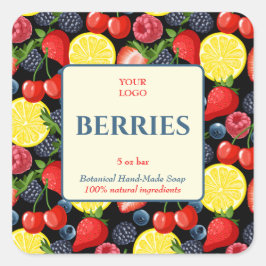 Custom Business Sticker voor handgemaakte zeep