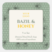 Custom Business Sticker voor handgemaakte zeep (Voorkant)