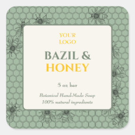 Custom Business Sticker voor handgemaakte zeep