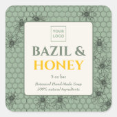 Custom Business Sticker voor handgemaakte zeep (Voorkant)