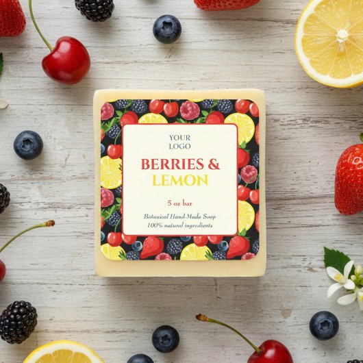 Custom Business Sticker voor handgemaakte zeep