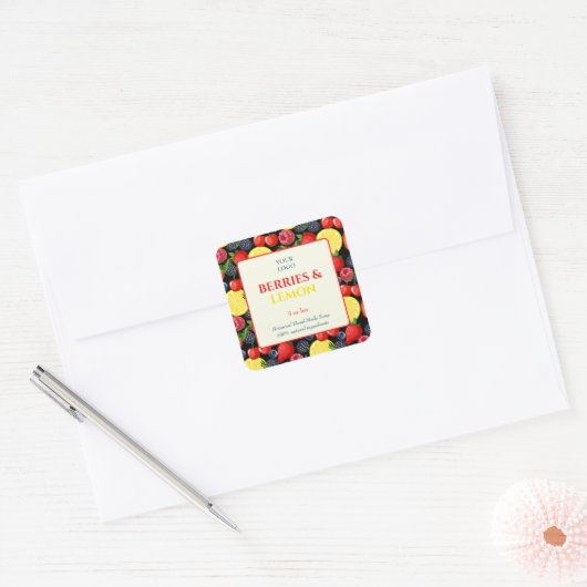 Custom Business Sticker voor handgemaakte zeep (Envelop)