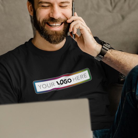 Custom Business T-Shirt - For Wide Logo Styles