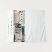 Custom Business Table Runner Banner Real Estate Wandkleed (Voorkant (horizontaal))