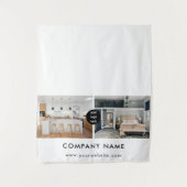 Custom Business Table Runner Banner Real Estate Wandkleed (Voorkant)