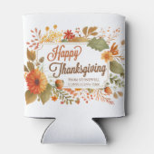 Custom Business Thanksgiving Party Herfst Flowers Blikjeskoeler (Achterkant)