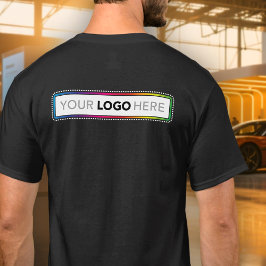 Custom Business Uniform T-Shirt - Logo on Back