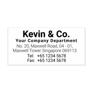 Custom Business Zelfinking Rubber Stamp Zelfinktende Stempel