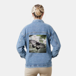 Custom Butterfly afbeelding Perfect Classic touch  Denim Jacket