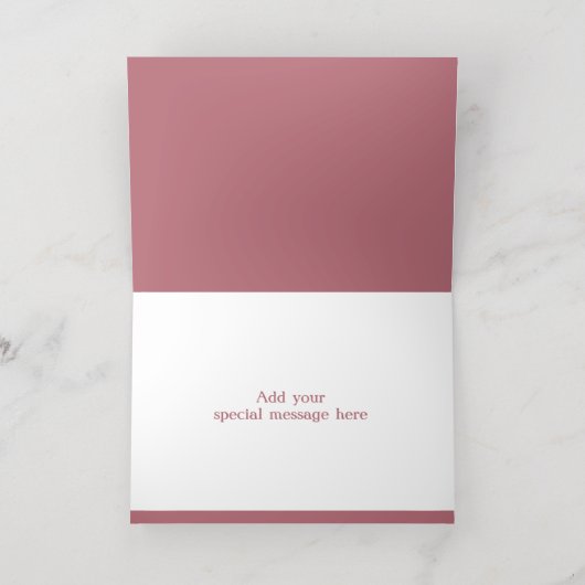 Custom Butterfly Gold Foil Kaart (Binnenlaag)