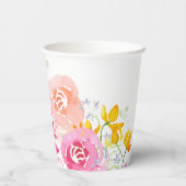 Custom Butterfly Paper Cups voor Baby shower Papieren Bekers (Achterkant)