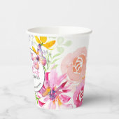 Custom Butterfly Paper Cups voor Baby shower Papieren Bekers (Links)