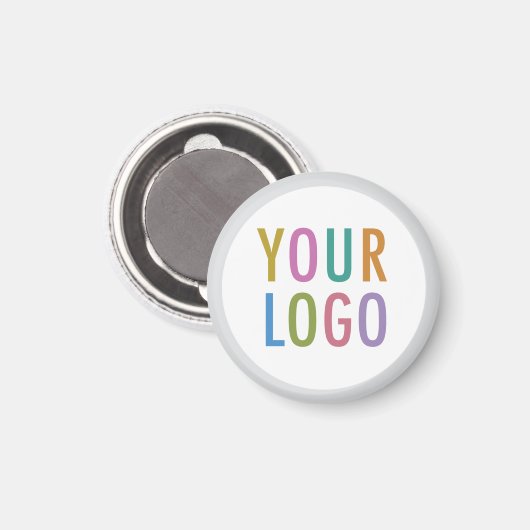 Custom Button Koelkast Magneet Bedrijf Logo Round (Voorkant / Achterkant)