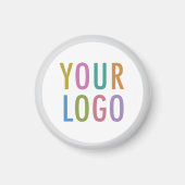 Custom Button Koelkast Magneet Bedrijf Logo Round (Voorkant)